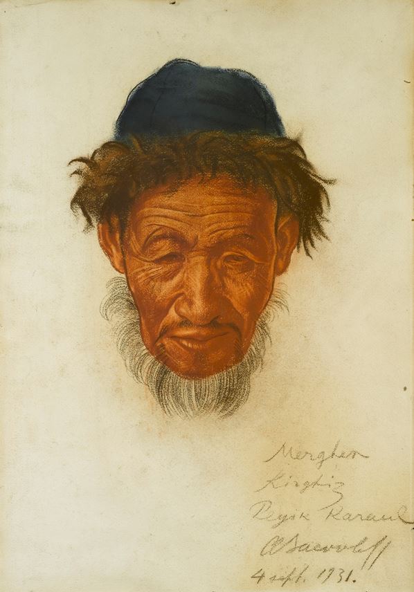 Aleksandr Evgen&#39;evich Yakovlev  - Portrait of a Kirghiz | MasterArt